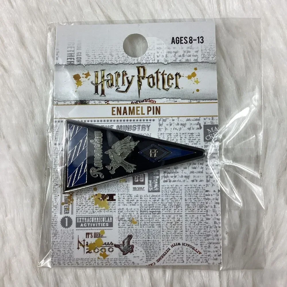 Loungefly Harry Potter Ravenclaw Enamel Pin Pennant Blue Silver LF-HPPN0003 NEW